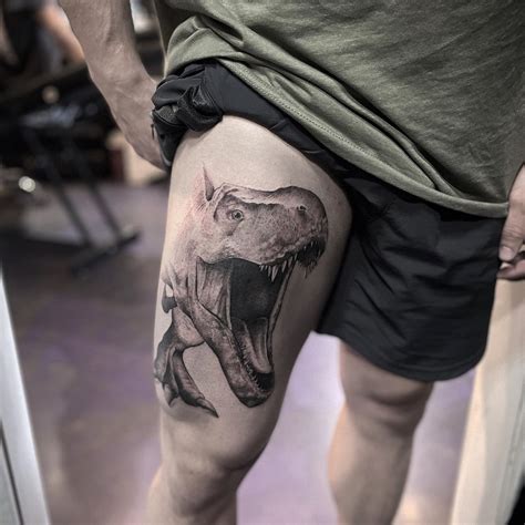 male thigh tattoo designs|More.